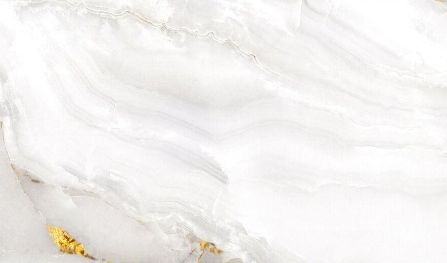 White marble with golden veins texture.
